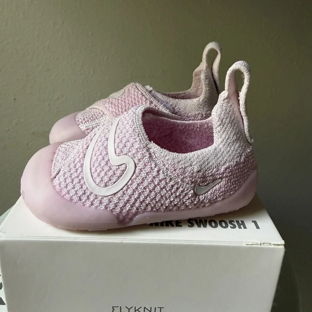 Nike Swoosh 6 C Pearl Pink Toddler Infant Casual Lifestyle Shoes FB3244-601